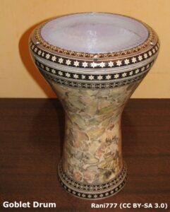 An example of a Middle Eastern goblet drum.
